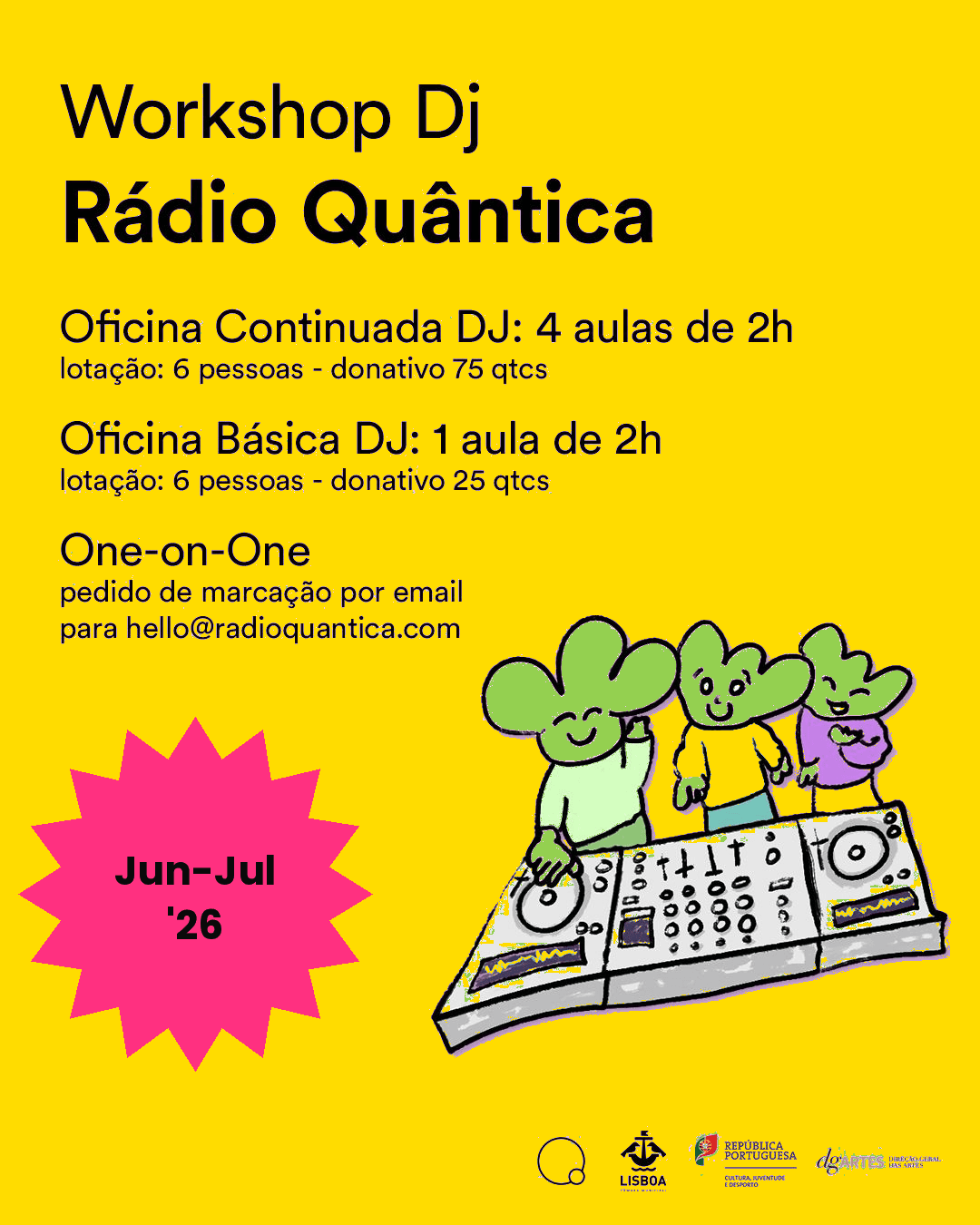 Oficinas de DJ - Junho e Julho '26