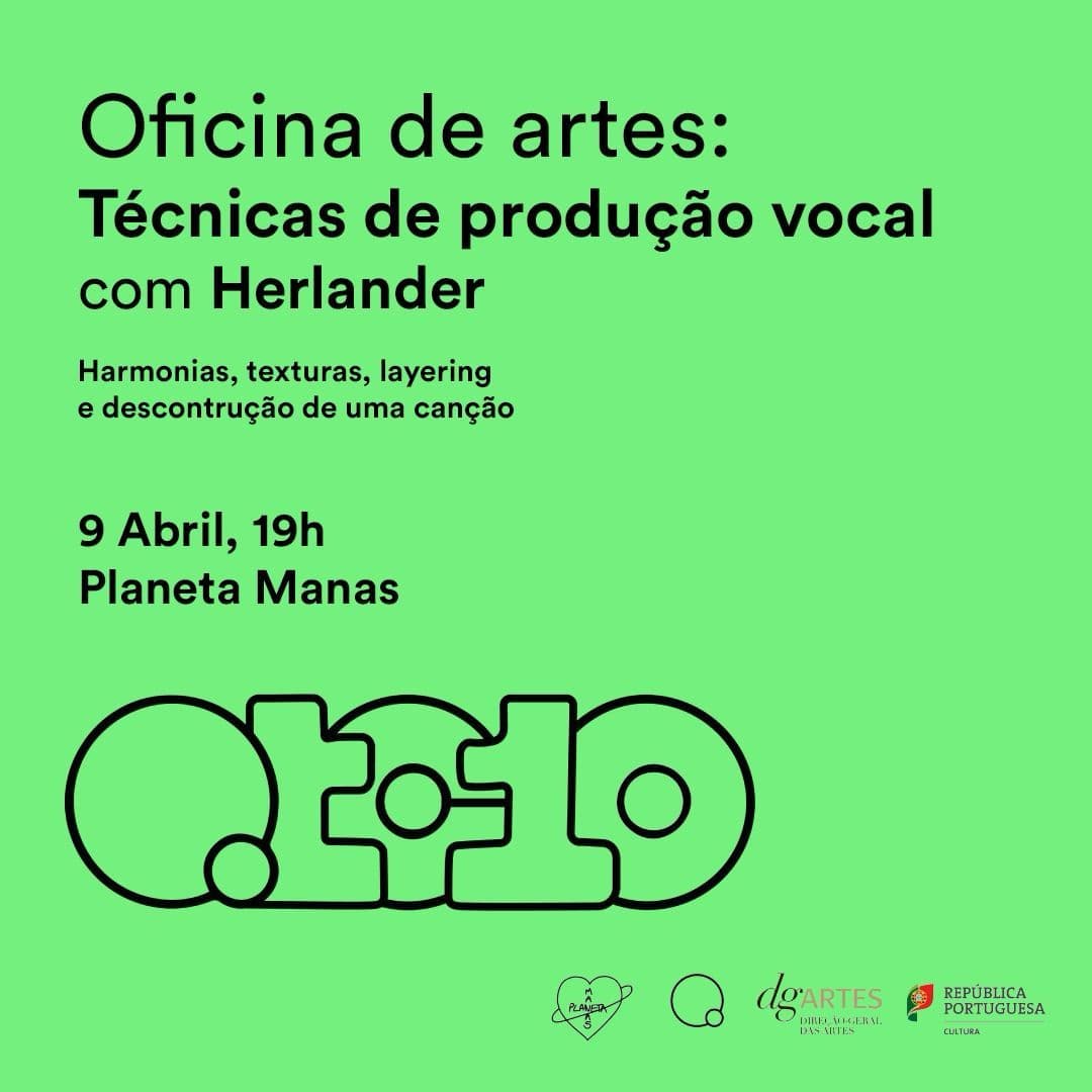 Oficina de artes - Produção Vocal com Herlander